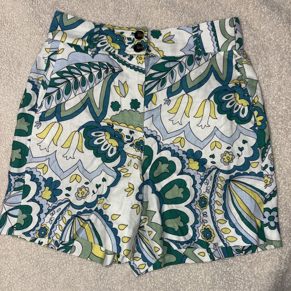 Boden 6, 100% Linen, 6” Women’s Tailored Shorts, Preppy, Boho, Resort, EUC